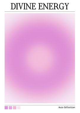 Divine Energy Aura Gradient Poster