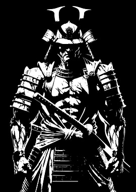 Samurai Warrior Illustration
