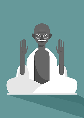 Mahatma Gandhi Illustration