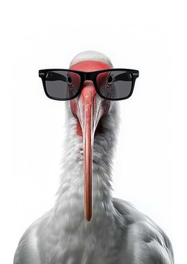 Cool Ibis with Sunglasses