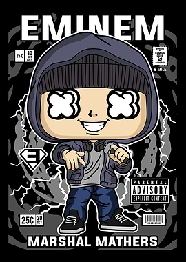 Eminem Cartoon Comic Book Cover Art