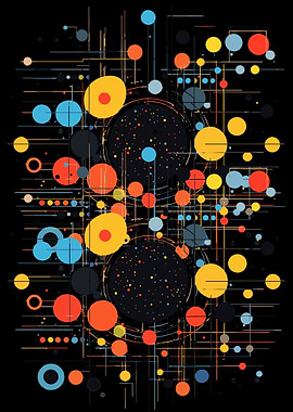 Abstract Dots and Lines