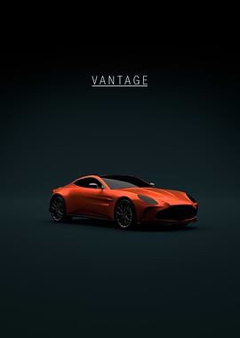 Aston Martin Vantage 2024 Front Orange