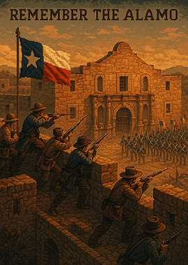 Pixel Art - Remember the Alamo