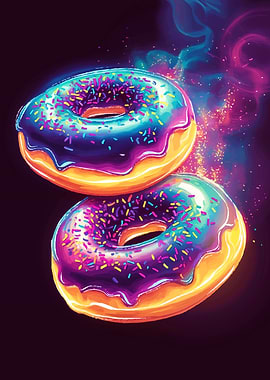 Colorful Donuts with Sprinkles