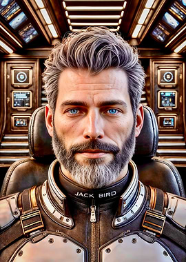 Jack Bird: Spaceship Pilot Portrait