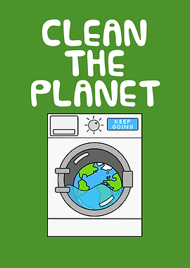 Washing Machine, Clean the Planet, Earth Day Funny
