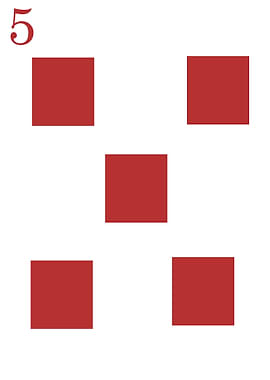 Playing Card Number Five