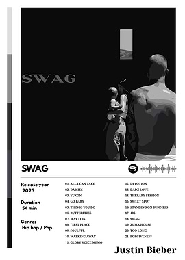Justin Bieber - SWAG Album Cover