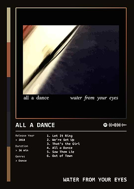 All a Dance (2018) by Water From Your Eyes