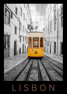 Lisbon Yellow Tram