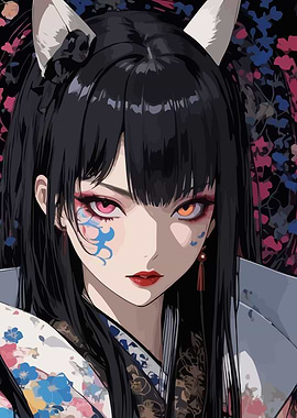 Anime Girl with Fox Ears