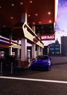 Japanese Gas Station