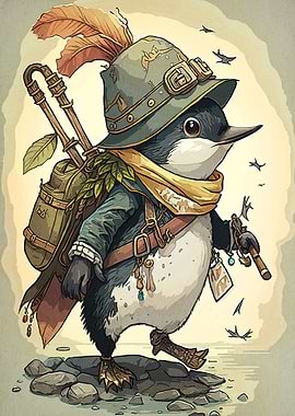 Adventurous Penguin Animal
