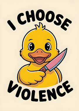 Duck with Knife: I Choose Violence