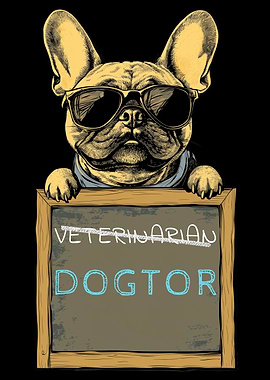 Funny Veterinarian Dogtor Cool Dog Veterinary
