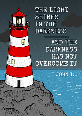 Lighthouse, The Light Shines In The Darkness, John 1:5, Christian
