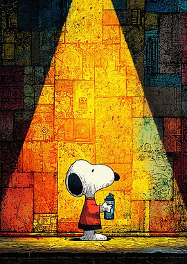 Snoopy with Spray Can