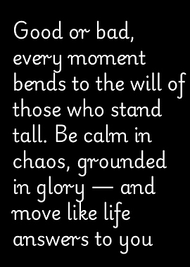 Inspirational Quote on Black Background