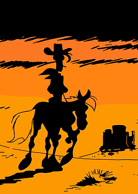 Lucky Luke on Jolly Jumper