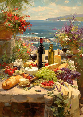 Coastal Feast Painting