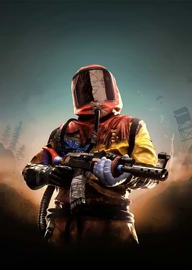 Post-Apocalyptic Soldier with Rifle