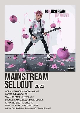 MGK MACHINE GUN KELLY Mainstream Sellout Album Cover Art