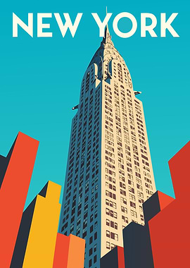 New York City Chrysler Building Poster