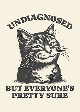 Undiagnosed But Everyone’s Pretty Sure Playful Amusing Cat