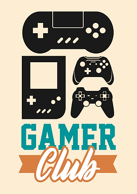 Gamer Club Retro Style