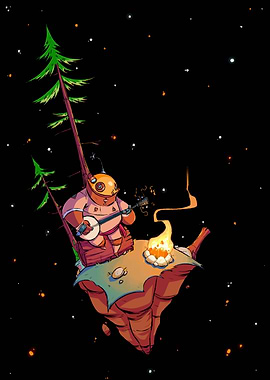 playing banjo on outerwilds