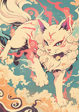 Nine-tailed Cat ~ Japanese Yokai