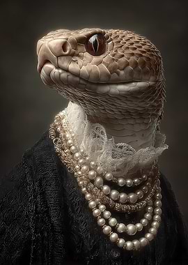 Elegant Snake Portrait