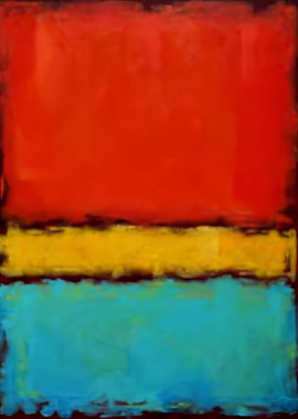 Abstract Color Block Painting