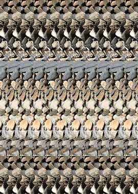 Autostereogram of Rocks