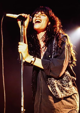 Singer performing on stage