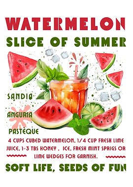 Watermelon Slice of Summer Drink Recipe