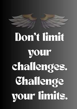 Inspirational Quote with Wings