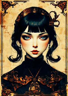 Portrait of a Woman with Ornamentation