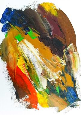 Abstract Brushstroke Painting