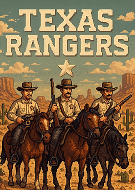 Pixel Art - Texas Rangers