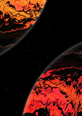 Fiery Planets in Space