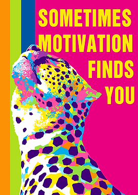 Motivational Leopard Pop Art