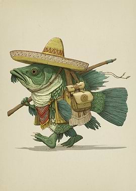 Anthropomorphic Fish Sombrero