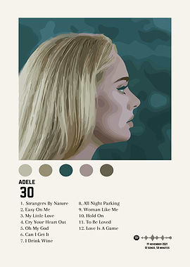 Adele 30 Album Cover poster