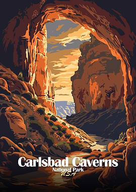 Carlsbad Caverns National Park Poster