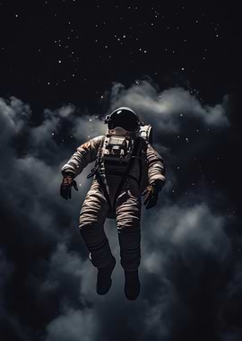Astronaut Floating in Space