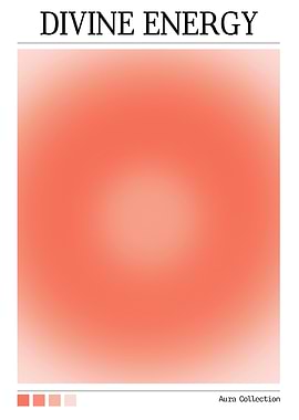 Divine Energy Aura Gradient Poster