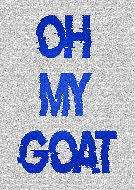 Oh My Goat Text Art