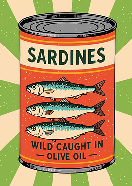 Sardines Can Illustration